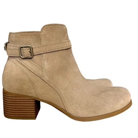 Koolaburra by UGG Erena Amphora Suede Heeled Ortholite Booties Women’s Size 8.5 - Picture 1 of 7